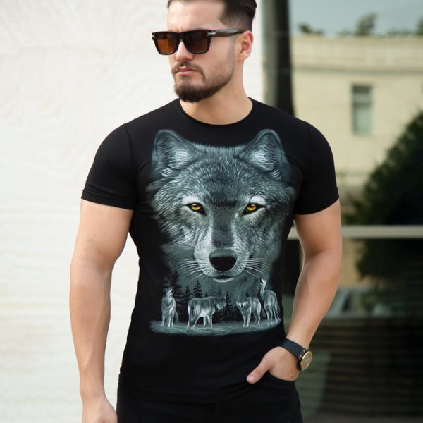 
                                    تیشرت مردانه مدل Wolf                                                                    