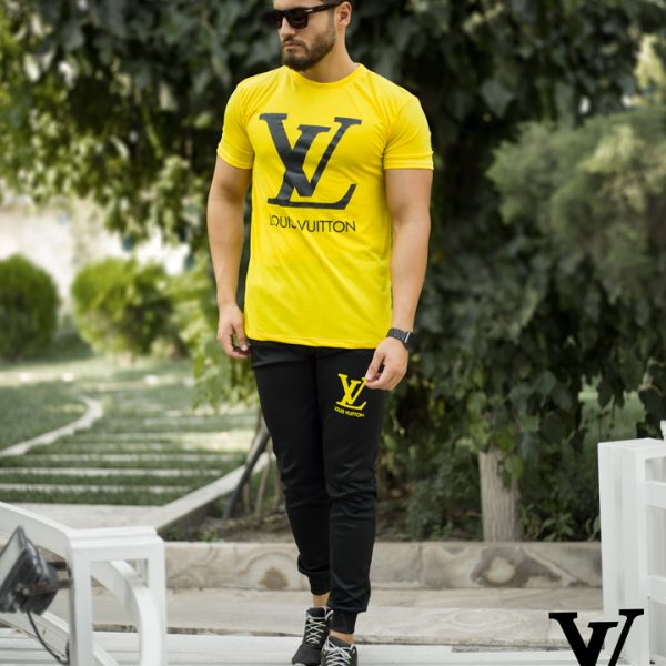 
                                    ست تیشرت و شلوار Louis Vuitton مدل hayma (زرد)                                                                    