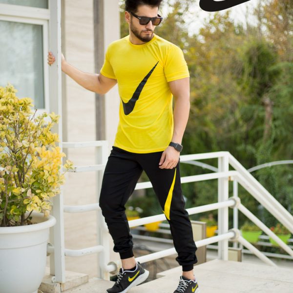 
                                    ست تیشرت و شلوار Nike مدل calin (زرد)                                                                    