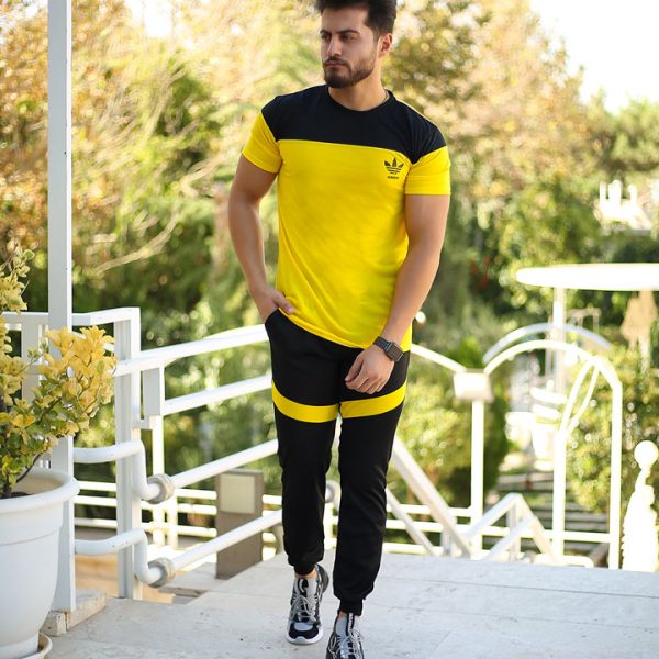 
                                    ست تیشرت و شلوار مردانه Adidas مدل Achil (زرد)                                                                    