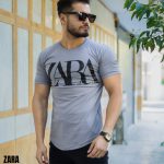 تیشرت مردانه مدل ZARA (طوسی)