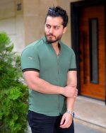 پیراهن نیم آستین مردانه مدل soprx کد6309